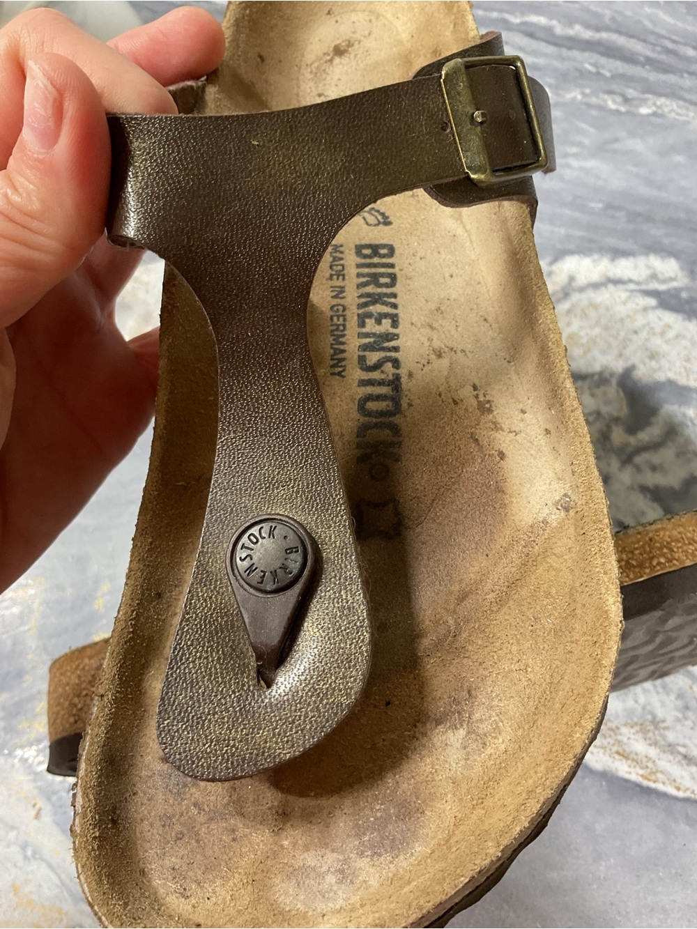 Birkenstock Women Shoes Gizeh T-strap Thong Sandals Flats Slip On Size 38 - Picture 16 of 16